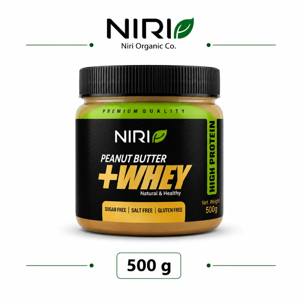 whey (3) کره بادام زمینی با پروتئین وی - تصویر 1